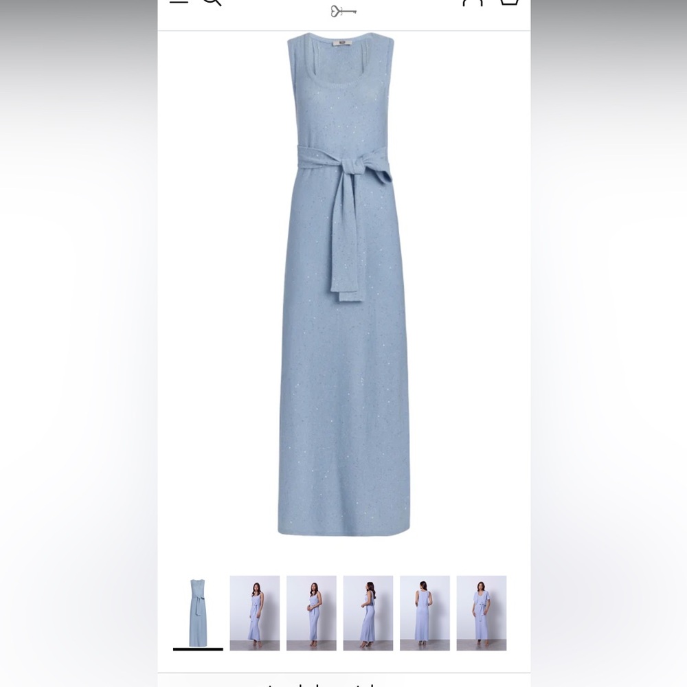Etcetera Light Blue Maxi Skirt